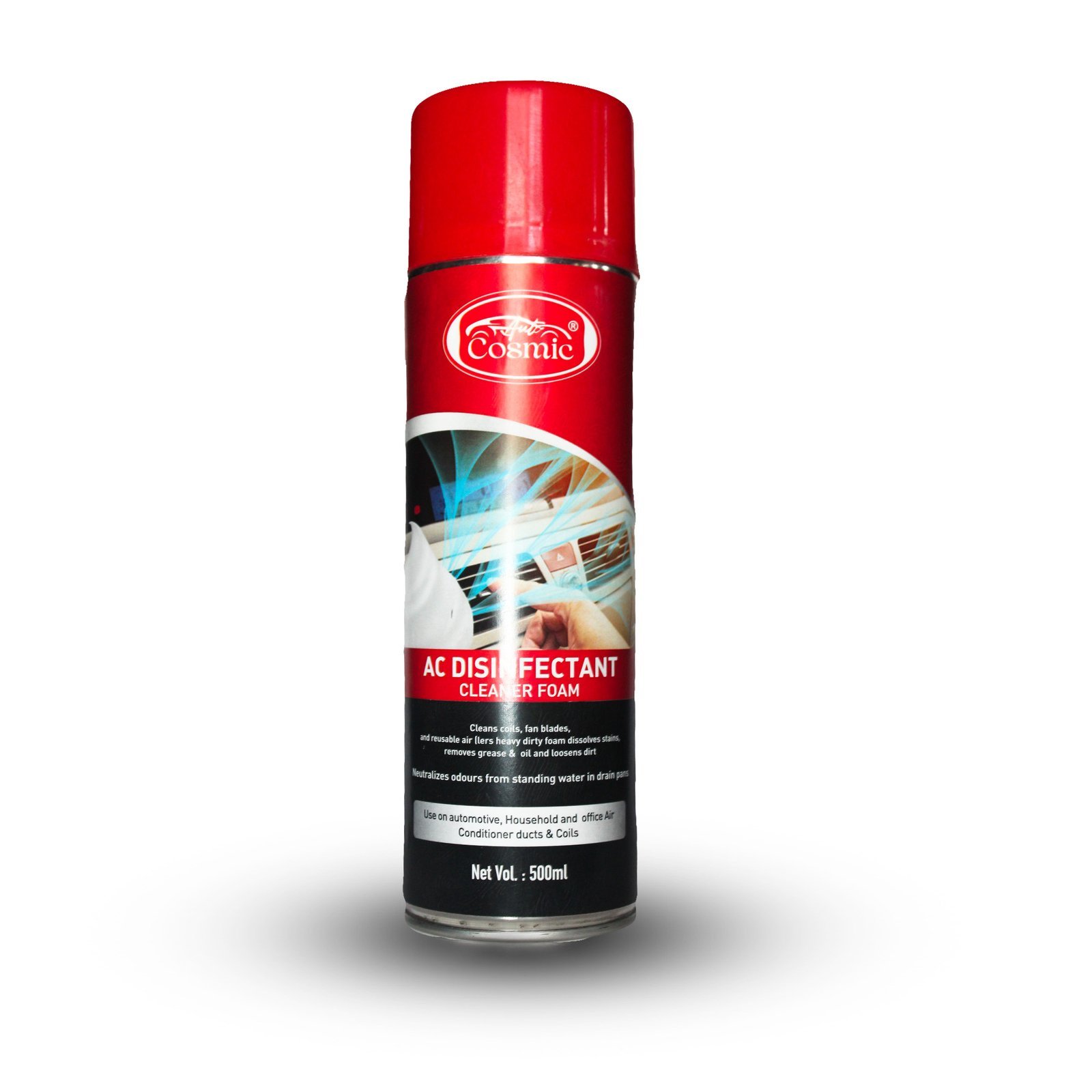 AutoCosmic AC Disinfectant Cleaner Foam – Deep Cleaning & Odor Elimination for Fresh Air